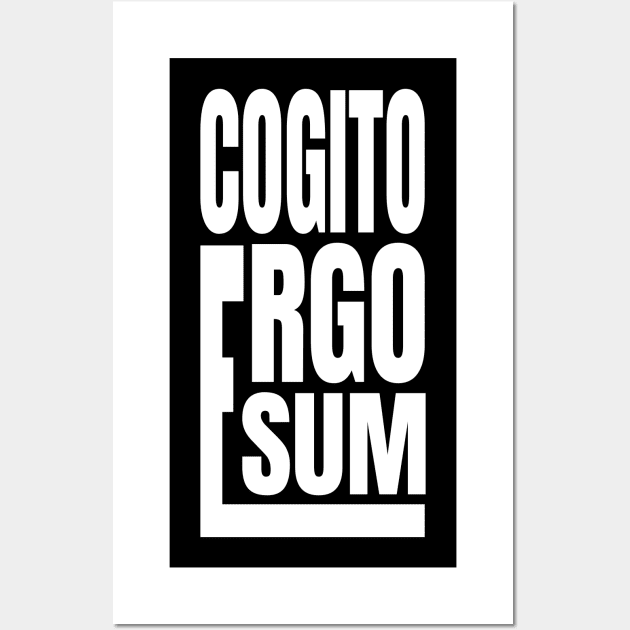 Cogito Ergo Sum Wall Art by ZePunchlineShop